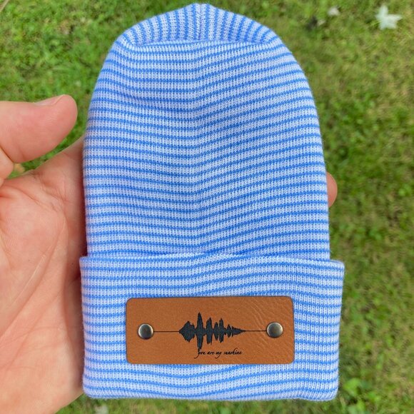 You Are My Sunshine Soundwave Newborn Baby Beanie - Blue - Not Custom - Picture 7 of 9